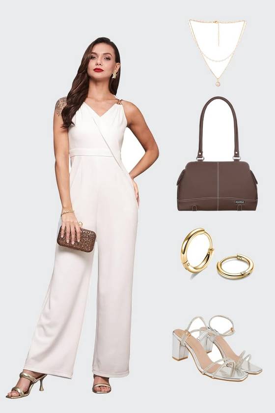 White Jumpsuit Under ₹1,000   Casual Outfit Id