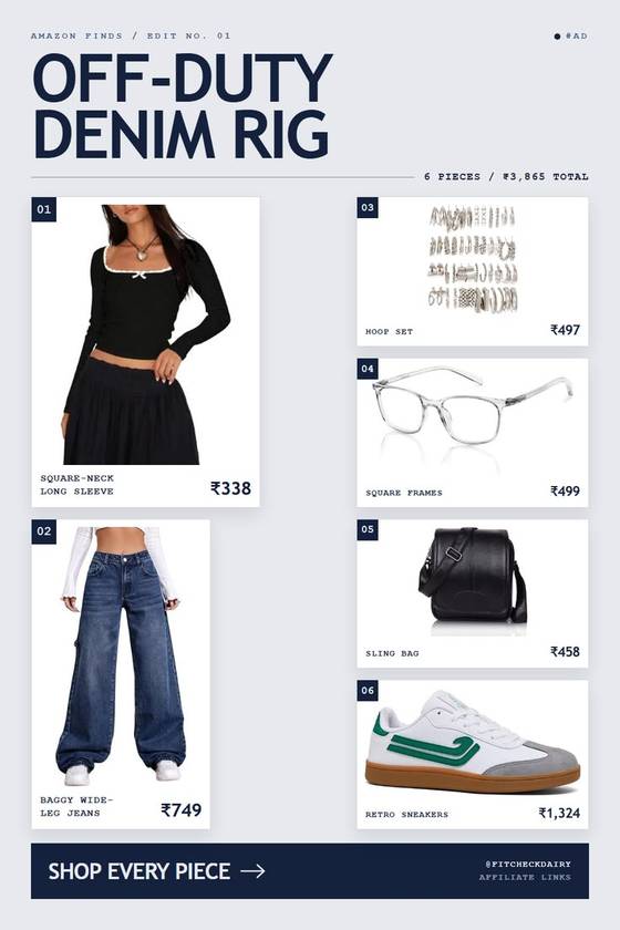Off-Duty Denim Outfit   6 Amazon Pieces Under