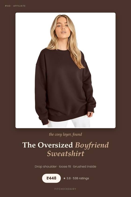 The Oversized Boyfriend Sweatshirt
