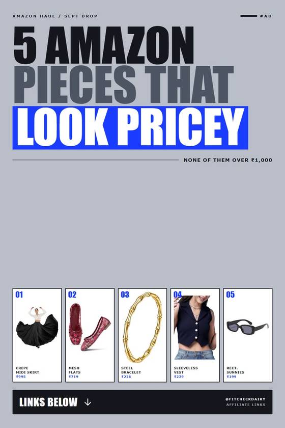 5 Amazon Pieces That Look Pricey   None Over ₹