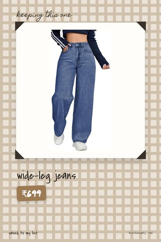 ₹699 Wide-leg jeans   169 Reviews