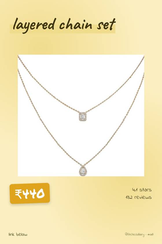Layered chain set   4.1 Stars, ₹440