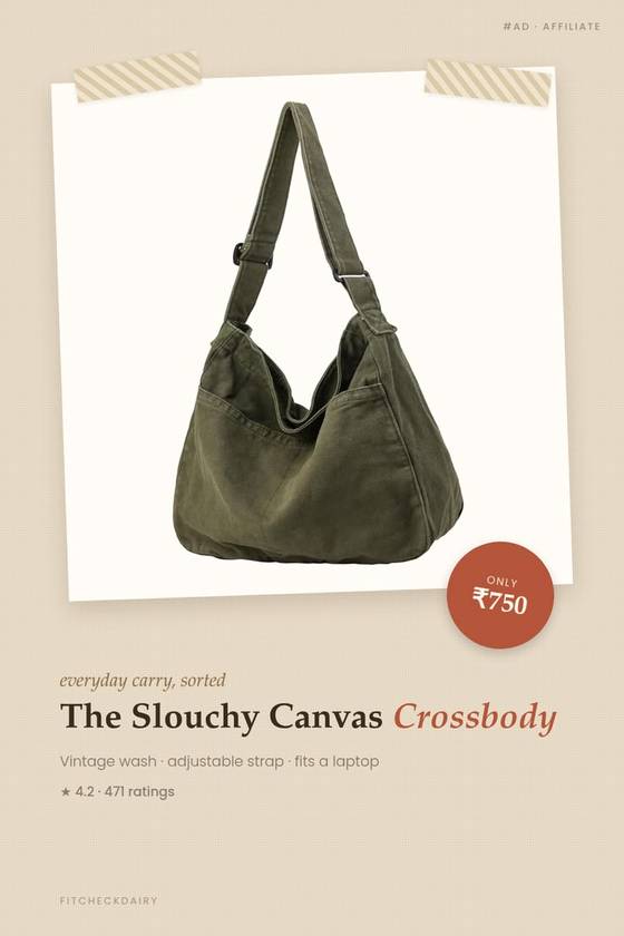 The Slouchy Canvas Crossbody