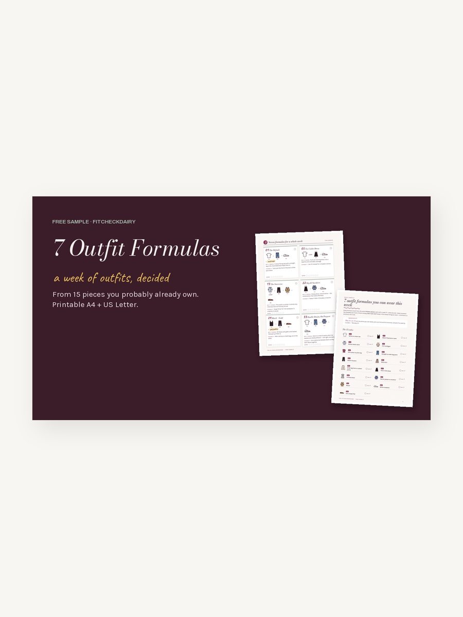 7 Outfit Formulas free sample